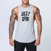 Muskleguys Marka Tank Top Mężczyźni Bawełniana Kulturystyka Koszula Bez Rękawów Siłownia Singlet Fitness Stringer Tanktop Kamizelka mięśniowa 210421