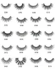 1 Pairs 3D False Eyelashes in Round Box with Mirror Portable Reusable Faux Mink Lashes Storage Boxes Cruelty Free Dramatic Eyelash