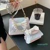 Worki wieczorowe Ramię Kobiety Słodki Łęk Perły Cross Body Mini Torebka Dziewczyna Bajki PU Skórzana Torba Klapowa Stylowa Uchwyt Elegancki