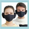 Festliche Party-Zubehör, Zuhause, Garten, Outdoor, Reitmasken, Ohrenschützer, Winter, Baumwolle, Staub, Unisex, Gesichts-Muff für Erwachsene, Wickelband, Ohrenwärmer, Earlap-Schutz