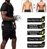 Mężczyźni sauna garnitur talii trener pot zwiększający shaper ciała do utraty wagi trening fitness shapewear