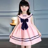 Baby Girls Dress Bowknot Kids Sailor Dresses Sleeveless Cotton Summer Children Girl Clothes Q0716