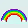 Arco inflable colorido del arco iris de la publicidad con el soplador para la decoración del evento del banquete de boda