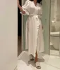 Kadın Pijama Prenses Bornoz Pijama.Ladies Kızın Puf Kollu Duş Spa Robe Gece Bornoz Nightgown Robe Giyindirme Kıyafeti 210831