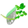 Leaf Herb Stripper, Looseleaf Kale Razor Utensili per verdure Utensile da cucina in acciaio inossidabile per bietole Cavolo Basilico Rosmarino Timo XBJK2104