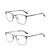 Modische Sonnenbrillenfassungen, nicht magnetisch, Legierung, Brillengestell, Herren, Retro, modisch, literarische Brillen, Damen, einfach, Luxus, Business, Myopi