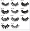 Mercadorias Spot Eyelashes SDseries 3D Imitação Mink Mink Soft and Long Eyelashes Espessura 1 par