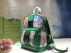 29 cm Designer Luxus Reißverschluss Mode Rucksack Echtes Leder Tasche Kinder Frauen Druck Rucksäcke Schultaschen