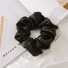 Scrunchies Hairbands Solid Satin Hair Bands Large intestine Hair Ties Ropes Girls Ponytail Holder Hair Accessories 6 Designs BY1575497081