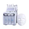 7 I 1 Hydro Microdermabrasion Ultrasonic Skin Scrubber Bio RF Cold Hammer Water Hydra Dermabrasion Spa Facial Skin Pore Cleaning Salon Machine med LED Face Mask