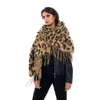 envoltório leopardo borla imitação de cashmere lenço e xale feminino em 20191273391