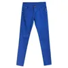 Pantalones vaqueros ajustados de 20 colores para mujer de talla grande moda callejera Sexy cintura baja pantalones de mezclilla para mujer pantalones lápiz azul para mujer 211129