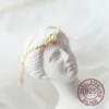 Anelli di nozze 100% argento sterling 925 perla naturale fascino placcato oro 18k delicato delicato catena sottile ragazza semplice per le donne 2021