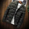 Herbst Winter Herren Baumwolle Gepolsterte Jacken Herrenmode Casual Outdoor Jacken Warmer Mantel Männliche Outwear Verdicken Daunenmäntel 210927