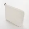 20pcs Sublimation DIY Blank Large Capacity Canvas Cosmetic Bag Zipper Coin Purses