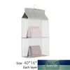 Layered Handbag Storage Hanging Bag With Hook Visible Nonwoven Fabric Hang Organizer for Backbag Scarf Home Storage Organization Factory price expert design