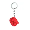 Panda Kształt Push Pops Bubble Sensory Toy Keychain Fidget for Autyzm Squishy Stres reliever Zabawki 0212