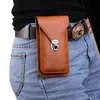 Universal 4.7~6.5'' Cell Phone Cases Leather Phone Pouch Bag Hook Loop Belt Clip Case For Samsung Note 20 10 9 8 Wallet Bags For iPhone 12 11 XR