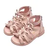 Hot sell summer High-top girls sandals fashion Roman boots kids gladiator sandal toddler child sandals girl high quality shoes