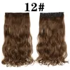 Perruques synthétiques XQ 5 Clippice extension de cheveux droits soyeux naturels 24 Clip Clip chez les femmes Long Fake7873748