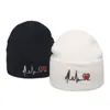 Mode rue lettre broderie bonnets chapeau homme femme mode chaud hiver casquette tricot doux casquettes Ski Skullies