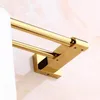 Handduksställen Badrum Double Babbs Copper Wall Mounted Bath Bar Gold 40-60 cm Hårdvarutillbehör