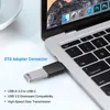 Tipo C Adaptador USB OTG Conversor Tipo-C Conversão masculina USB-A feminino conector para smartphones tablets Teclado de laptop