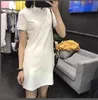 Polo Crocodile Womens Dress Fashion 100% Cotton Shirt Dresses Casual Clothing A-line Skirt Fresh Apparel