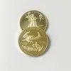 5 Pcs Non magnetic Freedom Eagle 2012 badge Gold Plated 32.6 Mm Commemorative Statue Liberty Collectible Decoration Coins