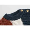 Autumn Winter Boy Girl Long Sleeve Knitted Sweater Girls Sweaters For Boys Kids Joint 210429