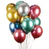 Party Decoration 10pcs/set Chrome Balloon 12 Inch 2.8g Metal Latex Metallic Color Gold Decorations