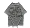 Heren zomer ademend los T-shirt voor mannen en vrouwen paar ontwerper hiphop streetwear