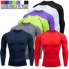 Kompresja męska Sportowy garnitur Szybki Suchy Ustaw Running Odzież Sport Outdoor Joggers Trening Gym Fitness Dres Sportswear Kit Y1221