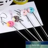 1PC Donut Form Edelstahl Swizzle Stick Runde Kopf Mischen Cocktail Kaffee Rührer Wein Trinken Bar Zubehör