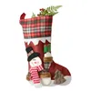 Creative Cartoon Christmas Present Socks Santa Claus Snowman Elk Dekorationer Högkvalitets Tillverkare Partihandel