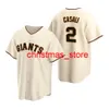 Jersey hommes femmes jeunesse # 35 Brandon Crawford 28 Buster Posey 18 Matt Cain crème personnalisée