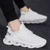 Groothandel 2021 Topkwaliteit Running Schoenen Mannen Dames Sport Super Licht Ademend Triple White Blue Outdoor Sneakers EUR 39-44 WY02-H917