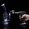 Akcesoria do palenia Kwarc węglowodany banger 14 mm Dabber Hookah przezroczyste szkło 90 ° podwójna warstwa kolor piaskowy bong