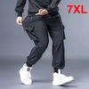 Baggy Pants Men Hip Hop Streetwear Cargo Pant Big Size 7XL Sweatpants Male Jogger Oversize Fashion Trousers Plus Szie HX530 X0615