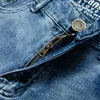 Pantaloncini di jeans moda uomo estate di alta qualità Business Casual All-Fiammifero Jeans larghi Pantaloni classici maschili a cinque punte di marca 211011