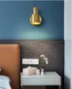 Nordic Copper Wall Lamps Modern Bedroom Bedside Lamp Bathroom Lights Dressing Table Study Corridor Luxury Golden E27