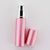 5ml glass liner perfume spray bottle anodized aluminum shell cosmetic parfum sub-bottles empty flat-head matte P009
