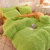 Winter warme Bettwäsche-Set verdicken König Königin Bettbezug Bettlaken Kissenbezüge hochwertige Bettdecken-Sets