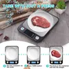 Digital kök matskala 10kg / 1g Rostfritt stål Vägning Elektroniska vågar Mätverktyg Kökskalor för att laga bakning 211221