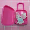 Korean creative Gemini jade guigou cute rabbit Trolley Case eraser cat suitcase pushable rubber prize7986554