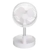 Electric Usb Fan 4 Speeds Foldable Desk Fan Rechargeable Table Fan Stretchable Floor