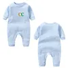 baby Rompers Boys girls designer letter print Pure cotton short-sleeved and Long sleeve jumpsuit newborn romper G365