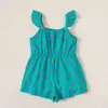 Summer 3pcs Toddler Girl Tank Solid Polka dots Fruit Jumpsuits for 3-6Y Kids Cotton Sleeveless Clothes 210528