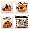 Happy Halloween Pillow Case Pokrywa Dekoracyjna Pościel Spooky Dynia Witch Castle Cute Trick Or Treat Pillowcase świąteczne dekoracje CCB9284