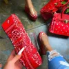 platte ms slippers met hoge hakken zomer nieuwe graffiti printen dikke zolen transparante PVC buiten vrije tijd all-match dames sandalen